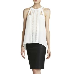 BCBG White Top with Lace